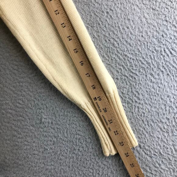 Vintage Revere Cardigan Sweater Wool Cream Grandpa Grunge Kurt Cobain S - Picture 6 of 8